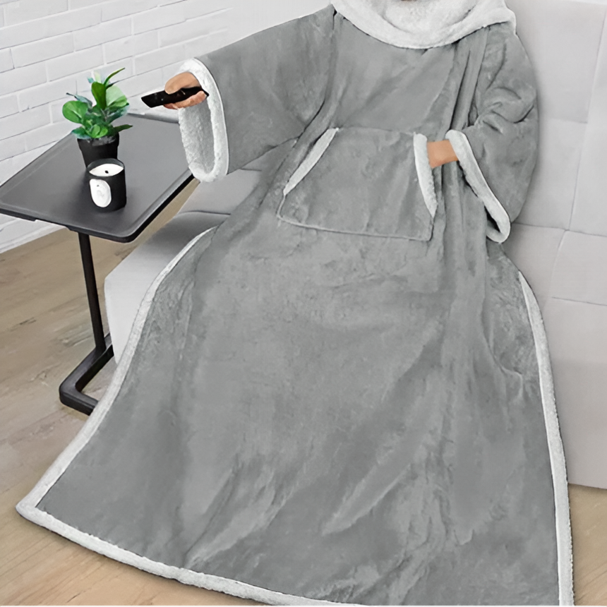 Wearable heated blanket