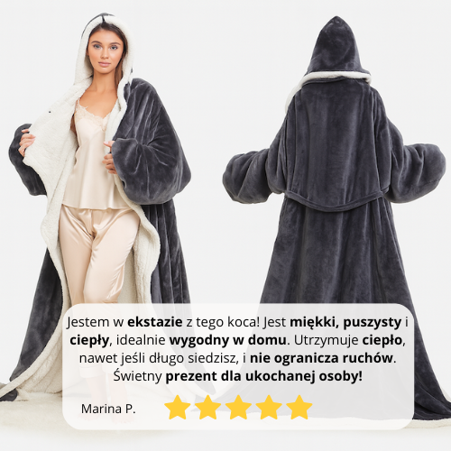 Wearable heated blanket