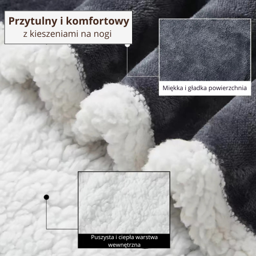 Wearable heated blanket