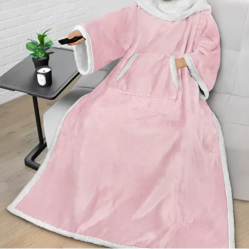 Wearable heated blanket